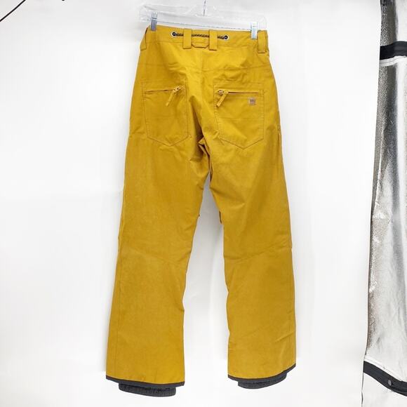 Quicksilver mustard colored snowboard ski pants outdoor size XS winter unisex - Picture 8 of 10